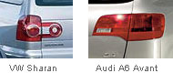 Heckleuchte VW Sharan und Audi A6 Avant - Modellreihe 2005