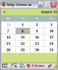 Kalender - so nicht