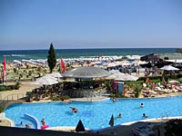 Der Sonnenstrand - Blick aus unserem Hotelzimmer