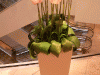 Lechuza Cubico mit Plastikblumen